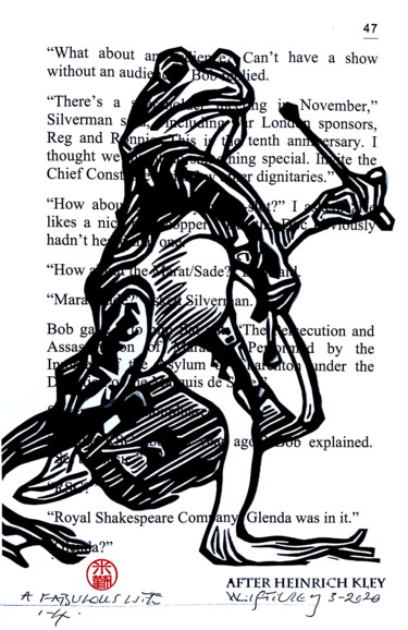 A Fabulous Life, Page 47 Printmaking titled "A Fabulous Life, Pa…" by Wilf Tilley, Original Artwork, Digital Print