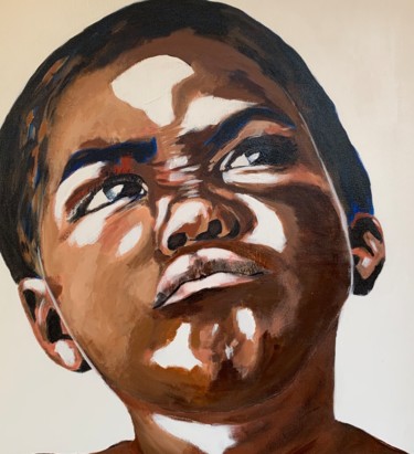 Pintura titulada "Firmin" por Frédérique Daudenet, Obra de arte original, Acrílico Montado en Bastidor de camilla de madera
