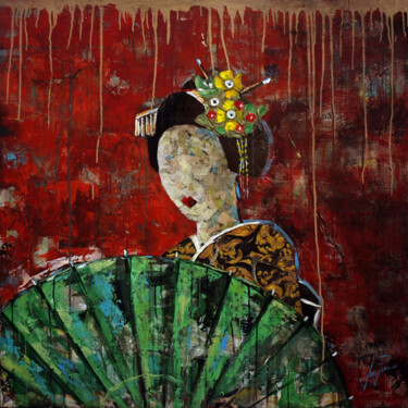 绘画 标题为“SERIE GEISHA 00013” 由Josep Pozo, 原创艺术品, 丙烯