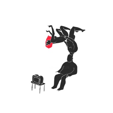 Parallel realities Drawing titled "Parallel realities" by Sasho Violetov, Original Artwork, Ink