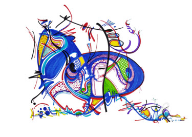 Dibujo titulada "Archipel an lyannaj" por Goodÿ, Obra de arte original, Rotulador