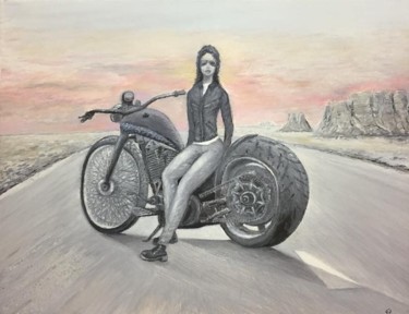 Ее байк. Красавица и Чудовище.