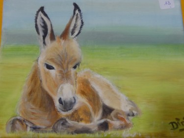 Peinture intitulée "Anon tout doux" par Nadine Bichon, Œuvre d'art originale, Huile