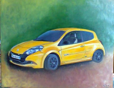 Peinture intitulée "Clio RS "La 'tit fo…" par Nadine Bichon, Œuvre d'art originale, Huile