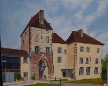 Peinture intitulée "Si Senonches m'étai…" par Nadine Bichon, Œuvre d'art originale, Huile