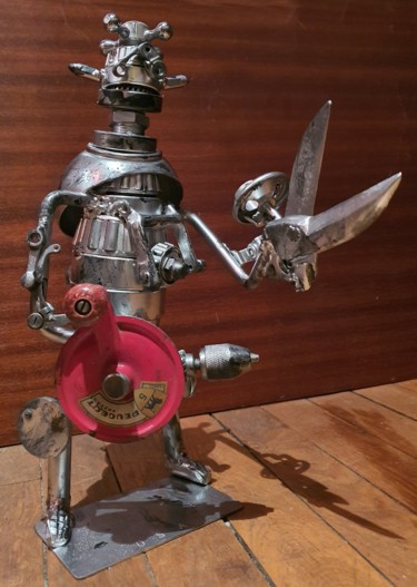 Sculpture titled "ROBOT RPX 32" by D.S.A.Rt, Original Artwork, Metals