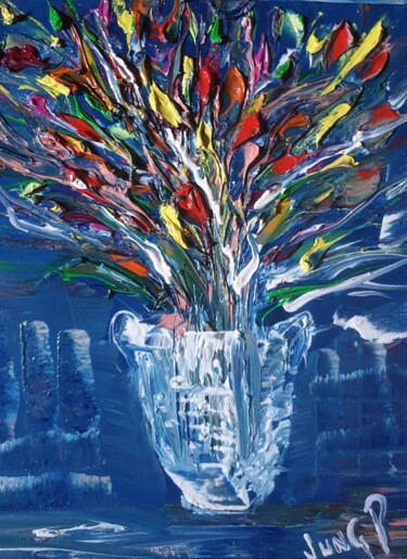 Peinture intitulée "émotion" par Pascal Jung, Œuvre d'art originale, Huile