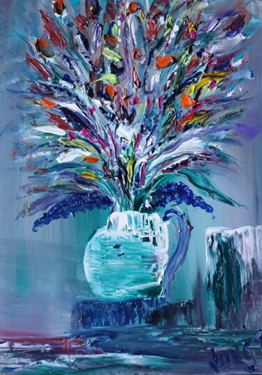 Peinture intitulée "Beauty" par Pascal Jung, Œuvre d'art originale, Huile