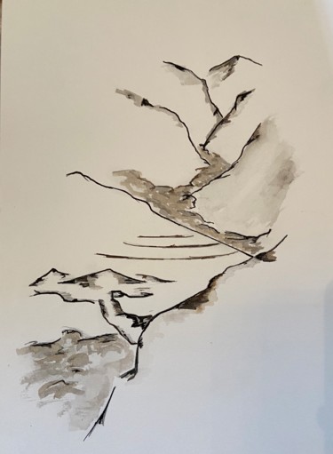 제목이 "Un arbre dans les m…"인 그림 Xavier Trobel로, 원작, 잉크