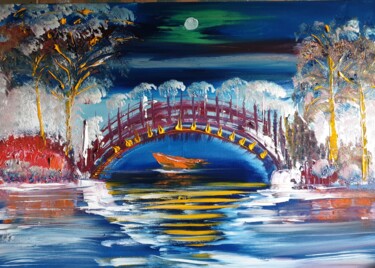 Peinture intitulée "Quiet moment" par Pascal Jung, Œuvre d'art originale, Huile