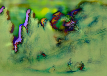 Arte digital titulada "actualité de Fragon…" por Michel Tabanou, Obra de arte original, Pintura Digital