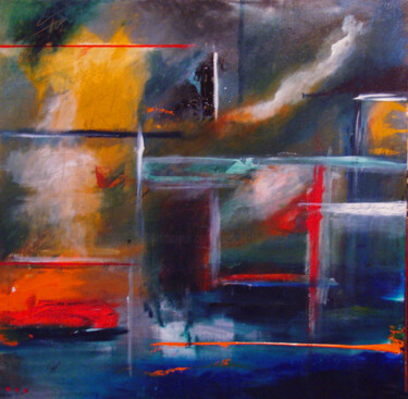 Peinture intitulée "Terra Célia-1" par Pascal Thomas, Œuvre d'art originale, Acrylique
