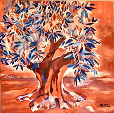 La star de Provence Painting titled "La star de Provence" by Meryl, Original Artwork, Acrylic Mounted on Wood Stretcher frame