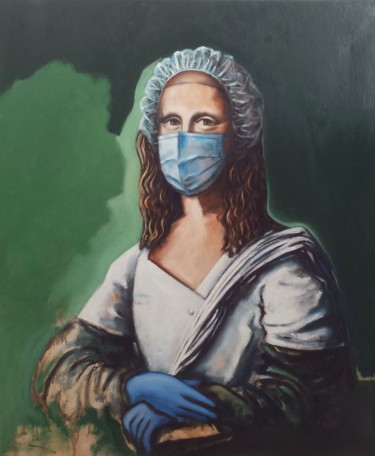 Peinture intitulée "Hommage aux soignan…" par Pascal Buffard, Œuvre d'art originale, Huile