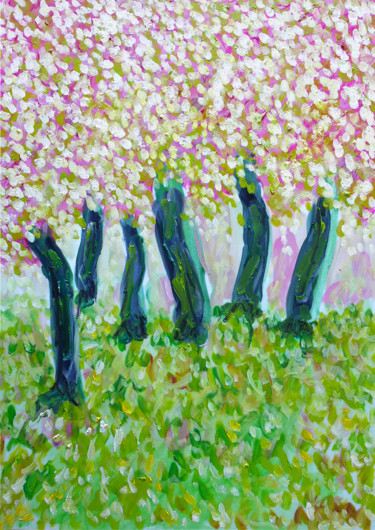 绘画 标题为“Solidarity  SOLD” 由Jean Mirre, 原创艺术品, 油