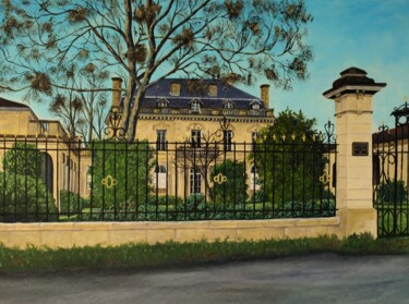 Pintura titulada "chateau MILLEFLEURS" por Jean-Yves Saint Lezer, Obra de arte original, Oleo