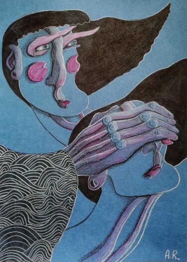 "I'll tell you when it's over" 图画 标题为“"I'll tell you when…” 由Anna Reshetnikova, 原创艺术品, 铅笔