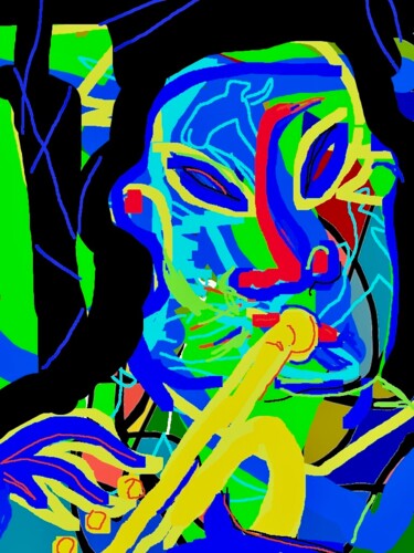 数字艺术 标题为“trumpet” 由Simon Taylor, 原创艺术品, 数字油画