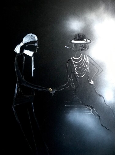 Peinture intitulée "La rencontre" par Emma Sampil, Œuvre d'art originale, Acrylique