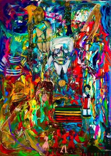 Peinture intitulée "Hommage" par Emma Sampil, Œuvre d'art originale, Acrylique