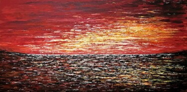 제목이 "Affinity Sunset"인 미술작품 Tanya Hansen (TanyaSunart)로, 원작, 아크릴