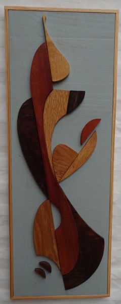 Sculpture intitulée "madame" par Sebastien Riga, Œuvre d'art originale, Bois Monté sur Panneau de bois