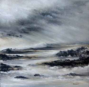 Peinture intitulée "Arpège" par Florence V. Henric, Œuvre d'art originale, Huile Monté sur Châssis en bois
