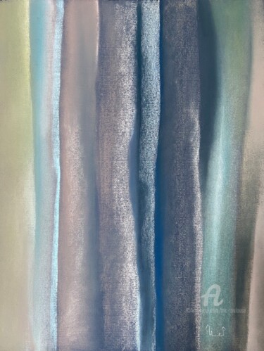 Drawing titled "Trame 1" by Mc Toulouse, Original Artwork, Pastel