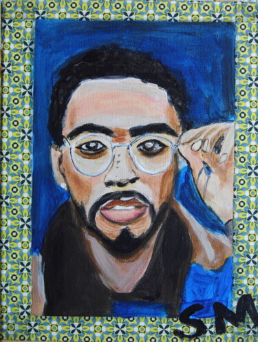 Painting titled "Dadavy" by Sylvie Mabille, Original Artwork, Acrylic