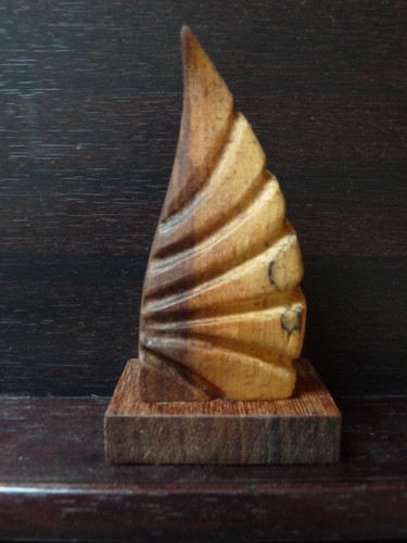 Sculpture intitulée "bernard !" par Sebastien Riga, Œuvre d'art originale, Bois