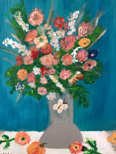 Peinture intitulée "Un peu de douceur" par Soisic, Œuvre d'art originale, Acrylique