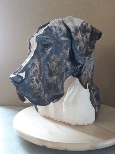 제목이 "Dog 1"인 조형물 Grietje Leyn (art-gl webnode)로, 원작, 도예