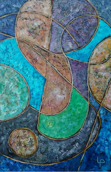 Peinture intitulée "pourquoi pas" par Philippe Langaud, Œuvre d'art originale, Huile Monté sur Châssis en bois