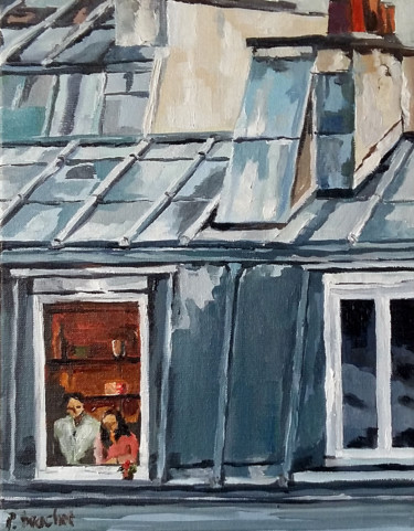 Peinture intitulée "Confinement" par Pascal Brachet, Œuvre d'art originale, Huile