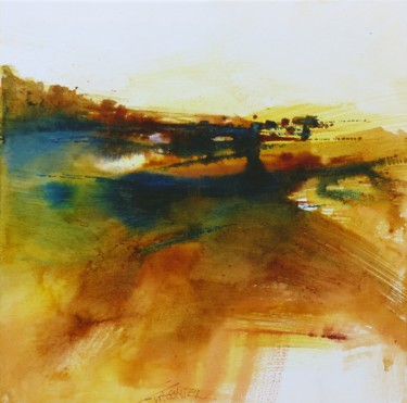 Peinture intitulée "Solaire" par Eva Gohier, Œuvre d'art originale, Acrylique