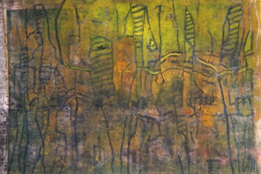 Printmaking titled "Confinement 8" by Philippe Casaubon, Original Artwork, Monotype