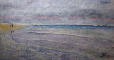 Ocean Atlantique imaginaire Painting titled "Ocean Atlantique im…" by Jean-Marc Subira, Original Artwork, Pastel