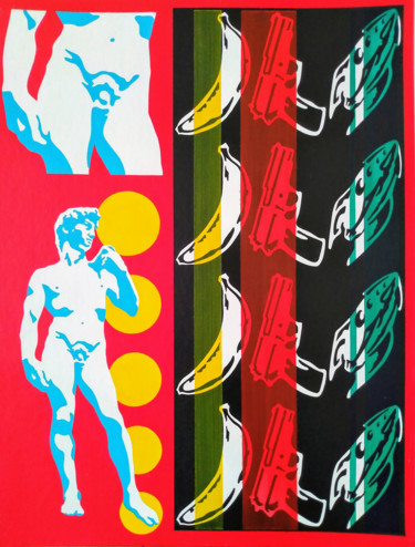 Painting titled "Untitled (David)" by Hirotaka Suzuki, Original Artwork, Acrylic