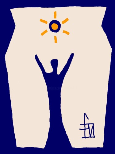 Digital Arts titled "Célébration du nomb…" by Franck Vidal, Original Artwork, Digital Painting