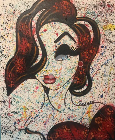 Peinture intitulée "My name is Jessy" par Annie Predal, Œuvre d'art originale, Acrylique