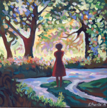 Painting titled "Manor fairytale" by Rita Pranca, Original Artwork, Oil