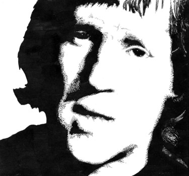 图画 标题为“Vladimir Vysotsky 2…” 由Владимир Абаимов, 原创艺术品, 墨