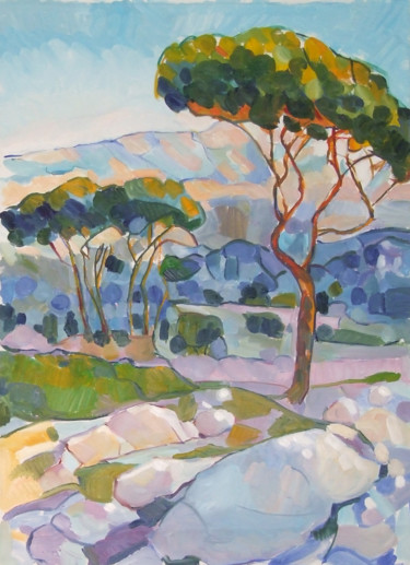 Peinture intitulée "Sur le chemin des c…" par Patrick Marie, Œuvre d'art originale, Huile