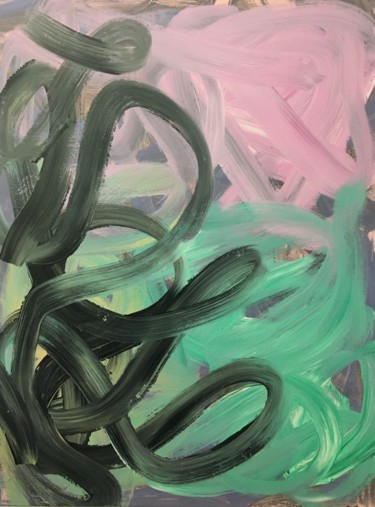 Peinture intitulée "Fluides 1" par Valérian Fuster, Œuvre d'art originale, Acrylique