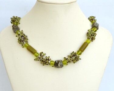 Design titled "Moss and rock neckl…" by Irena Zelickman, Original Artwork, Jewelry