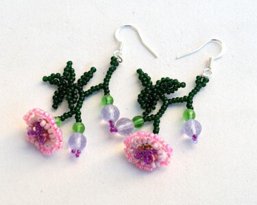Design titled "Wild rose hips earr…" by Irena Zelickman, Original Artwork, Jewelry