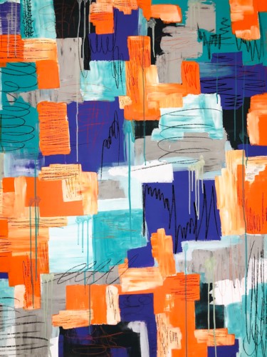 Painting titled "BLINDED BY THE LIGH…" by Daria Tkacheva, Original Artwork, Acrylic