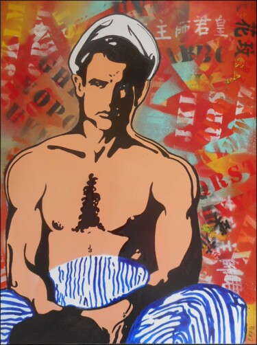 Painting titled "Querelle de Brest,…" by Erik Hils, Original Artwork, Spray paint