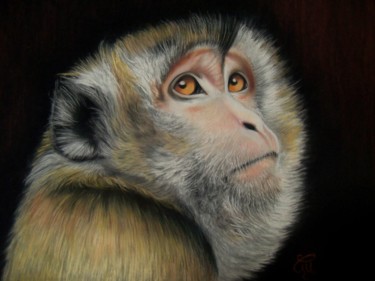 pauvres humains #ArtistSupportPledge Painting titled "pauvres humains #Ar…" by Christine Mergnat, Original Artwork, Pastel