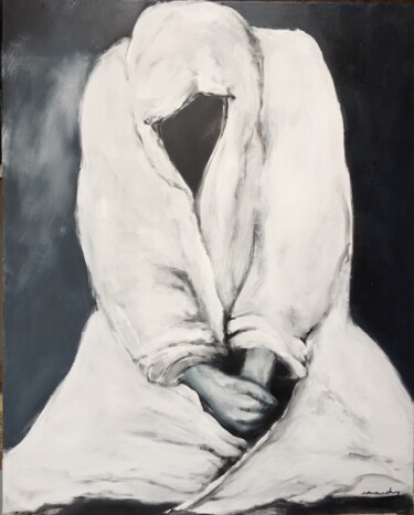 Peinture intitulée "Fantôme 2" par Jean Louis Renaudin, Œuvre d'art originale, Acrylique Monté sur Châssis en bois